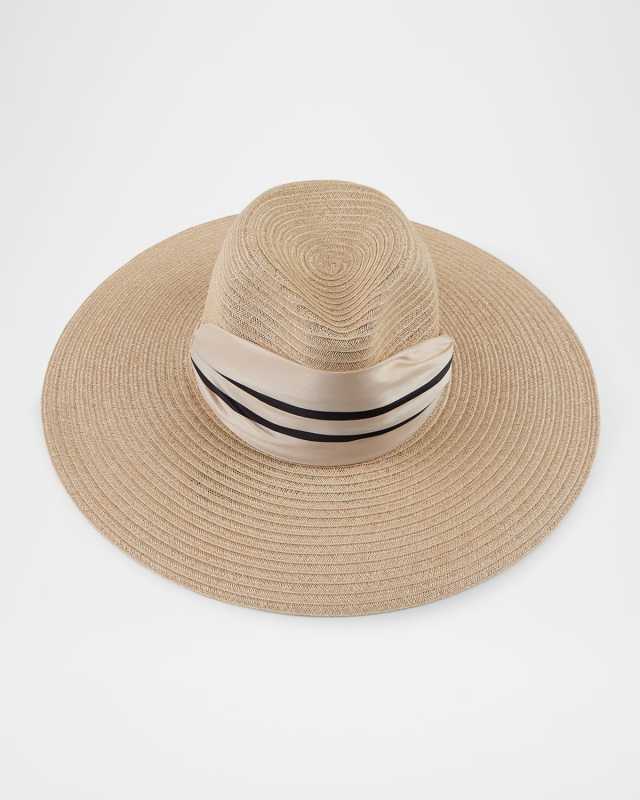 Cassidy Fedora With Organza Scarf